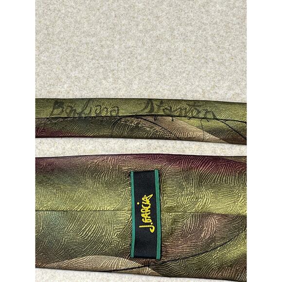 J Garcia Duck Worm Alarm Collection Thirty Four 100% Silk Mens Necktie 59x4 - Picture 6 of 8